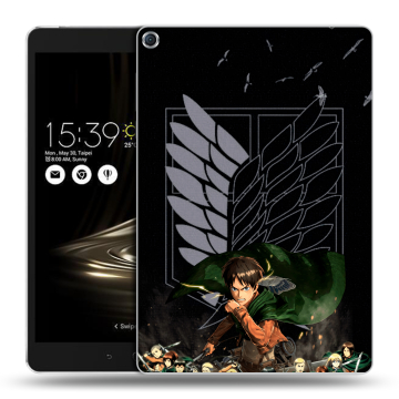 Силиконовый чехол на ASUS ZenPad 3S 10 с принтом Атака титанов