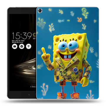 Силиконовый чехол на ASUS ZenPad 3S 10 с принтом Спанч боб Спанчбоб