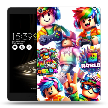 Силиконовый чехол на ASUS ZenPad 3S 10 с принтом Roblox Роблокс
