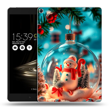 Силиконовый чехол на ASUS ZenPad 3S 10 с принтом Новый год