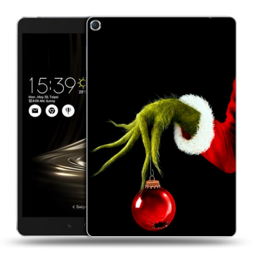 Силиконовый чехол на ASUS ZenPad 3S 10 с принтом Новый год Гринч