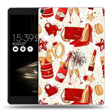 Силиконовый чехол на ASUS ZenPad 3S 10 с принтом Новый год