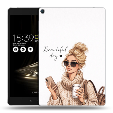 Силиконовый чехол на ASUS ZenPad 3S 10 с принтом женский