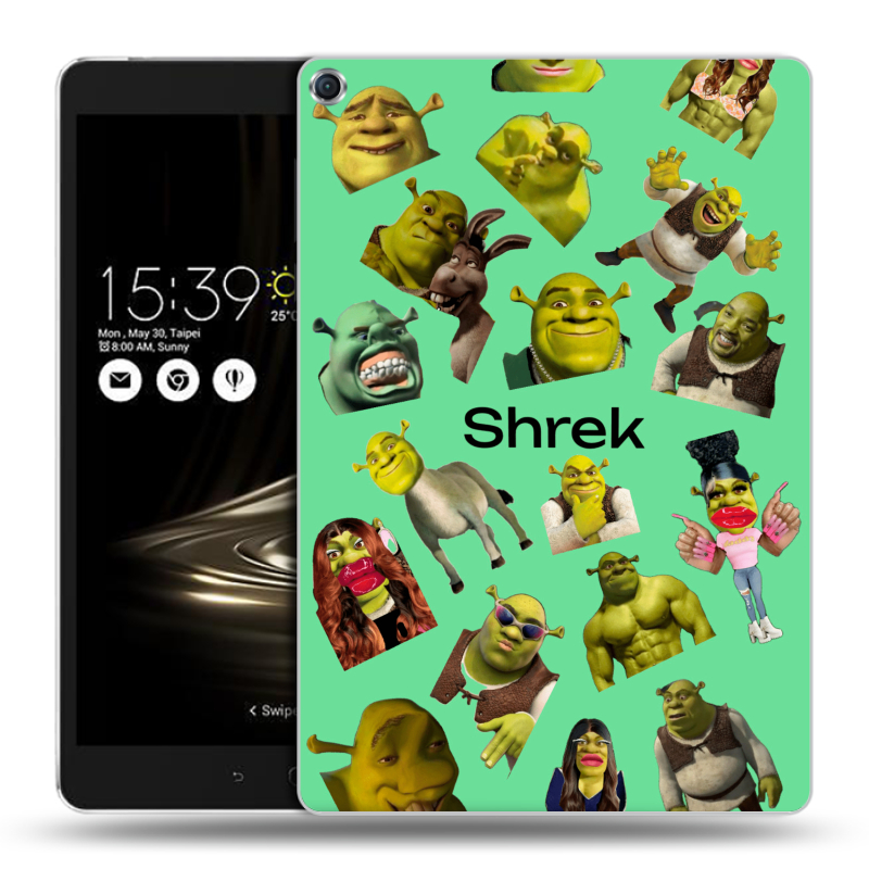 Силиконовый чехол на ASUS ZenPad 3S 10 с принтом Шрек Shrek Силиконовый чехол на ASUS ZenPad 3S 10 с принтом Шрек Shrek