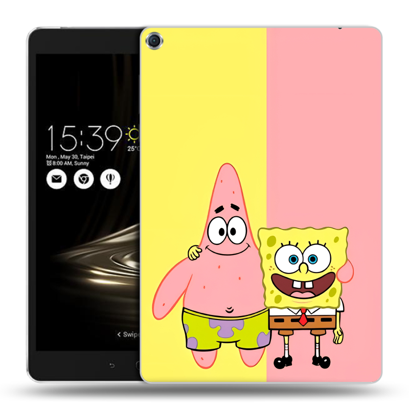 Силиконовый чехол на ASUS ZenPad 3S 10 с принтом Спанч боб Спанчбоб Силиконовый чехол на ASUS ZenPad 3S 10 с принтом Спанч боб Спанчбоб