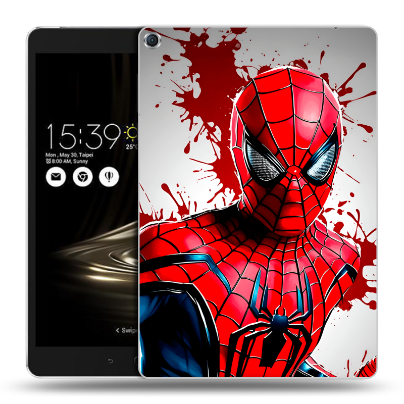 Силиконовый чехол на ASUS ZenPad 3S 10 с принтом Spiderman Человек паук Силиконовый чехол на ASUS ZenPad 3S 10 с принтом Spiderman Человек паук