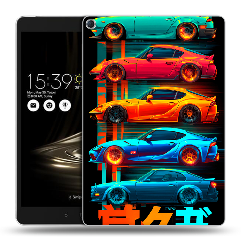 Силиконовый чехол на ASUS ZenPad 3S 10 с принтом машины тачки Силиконовый чехол на ASUS ZenPad 3S 10 с принтом машины тачки