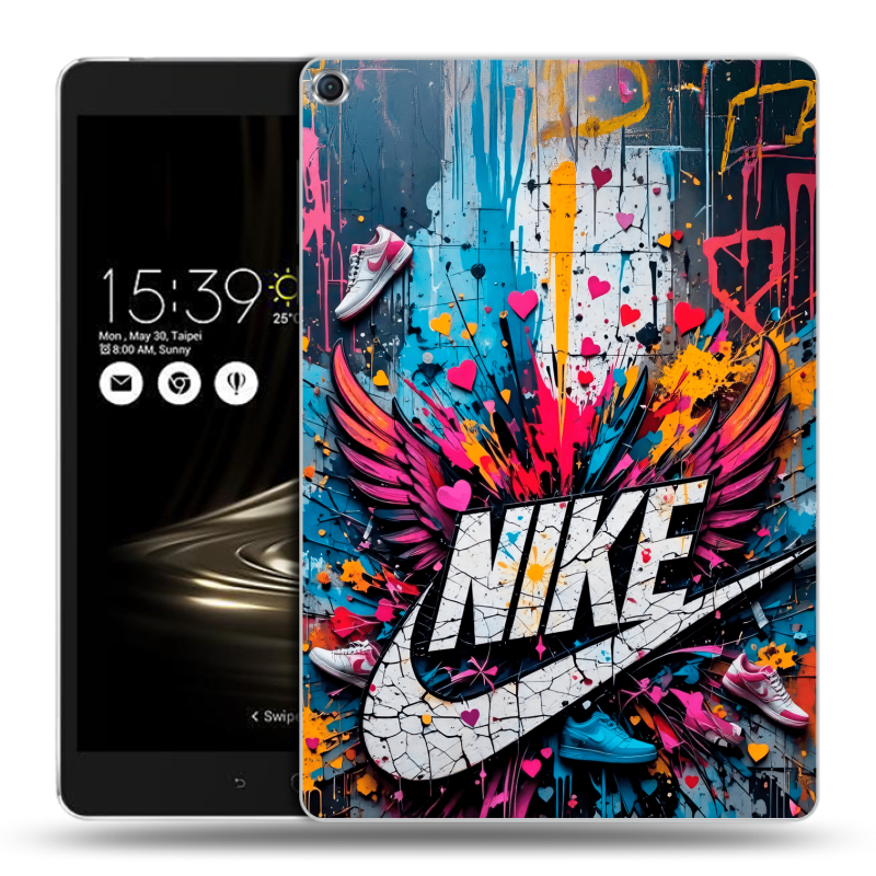 Силиконовый чехол на ASUS ZenPad 3S 10 с принтом Nike Найк Силиконовый чехол на ASUS ZenPad 3S 10 с принтом Nike Найк