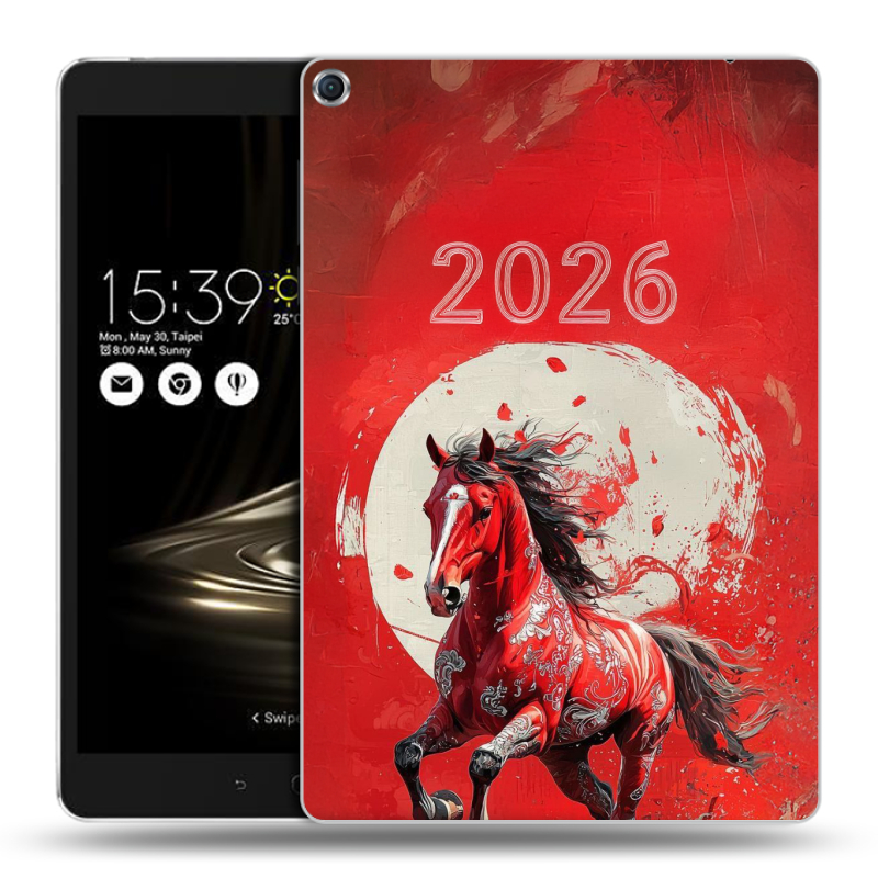 Силиконовый чехол на ASUS ZenPad 3S 10 с принтом Новый год Силиконовый чехол на ASUS ZenPad 3S 10 с принтом Новый год