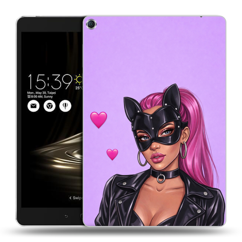 Силиконовый чехол на ASUS ZenPad 3S 10 с принтом женский Силиконовый чехол на ASUS ZenPad 3S 10 с принтом женский