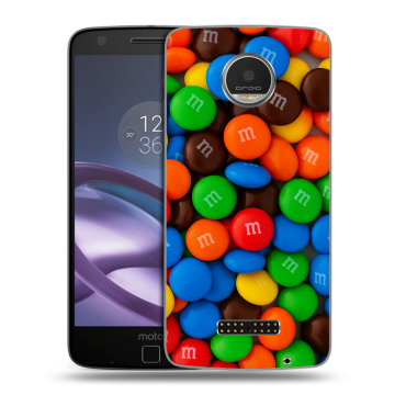 Пластиковый чехол на Lenovo Moto Z Play с принтом Конфеты