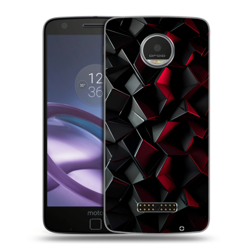 Пластиковый чехол на Lenovo Moto Z Play с принтом Абстракция