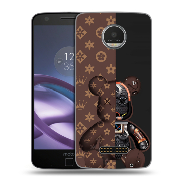 Пластиковый чехол на Lenovo Moto Z Play с принтом Луи робот
