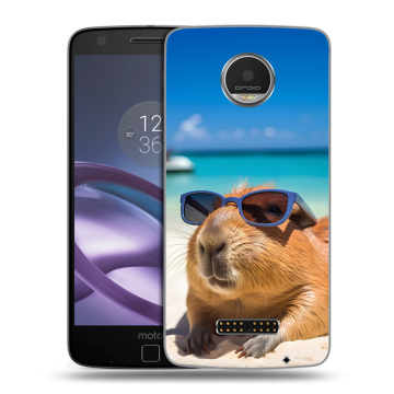 Пластиковый чехол на Lenovo Moto Z Play с принтом Капибара