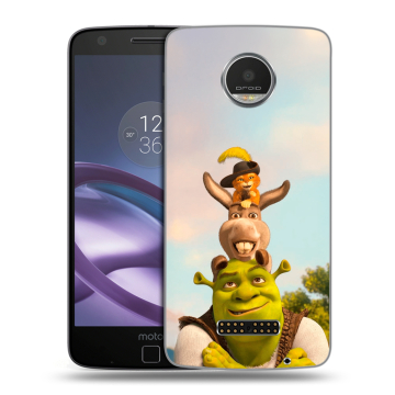 Пластиковый чехол на Lenovo Moto Z Play с принтом Шрек Shrek Пластиковый чехол на Lenovo Moto Z Play с принтом Шрек Shrek