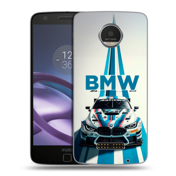 Пластиковый чехол на Lenovo Moto Z Play с принтом БМВ BMW