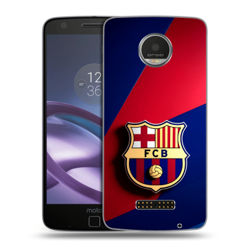 Пластиковый чехол на Lenovo Moto Z Play с принтом Барселона Barcelona