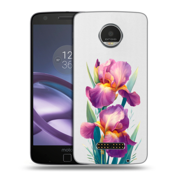 Пластиковый чехол на Lenovo Moto Z Play с принтом Цветы орхидеи Пластиковый чехол на Lenovo Moto Z Play с принтом Цветы орхидеи