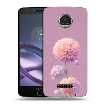 Пластиковый чехол на Lenovo Moto Z Play с принтом Цветы Пластиковый чехол на Lenovo Moto Z Play с принтом Цветы