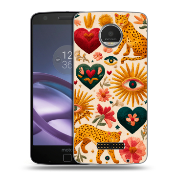 Пластиковый чехол на Lenovo Moto Z Play с принтом Модный принт Пластиковый чехол на Lenovo Moto Z Play с принтом Модный принт