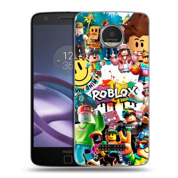 Пластиковый чехол на Lenovo Moto Z Play с принтом Roblox Роблокс Пластиковый чехол на Lenovo Moto Z Play с принтом Roblox Роблокс