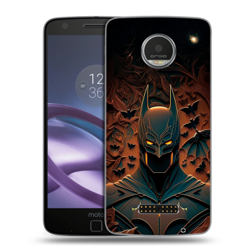 Пластиковый чехол на Lenovo Moto Z Play с принтом Batman Бэтмен Пластиковый чехол на Lenovo Moto Z Play с принтом Batman Бэтмен