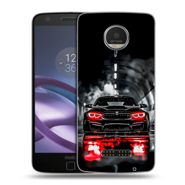 Пластиковый чехол на Lenovo Moto Z Play с принтом BMW БМВ Пластиковый чехол на Lenovo Moto Z Play с принтом BMW БМВ