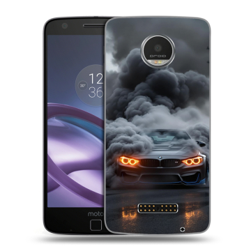 Пластиковый чехол на Lenovo Moto Z Play с принтом BMW БМВ Пластиковый чехол на Lenovo Moto Z Play с принтом BMW БМВ