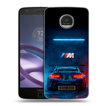 Пластиковый чехол на Lenovo Moto Z Play с принтом BMW БМВ