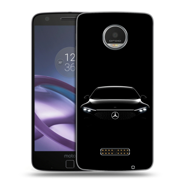 Пластиковый чехол на Lenovo Moto Z Play с принтом Mercedes Мерседес