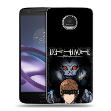 Пластиковый чехол на Lenovo Moto Z Play с принтом Death note Тетрадь смерти Пластиковый чехол на Lenovo Moto Z Play с принтом Death note Тетрадь смерти