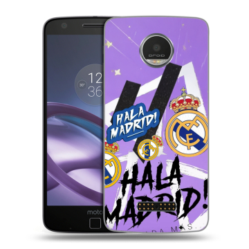 Пластиковый чехол на Lenovo Moto Z Play с принтом Real Madrid Реал Мадрид
