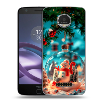 Пластиковый чехол на Lenovo Moto Z Play с принтом Новый год Пластиковый чехол на Lenovo Moto Z Play с принтом Новый год