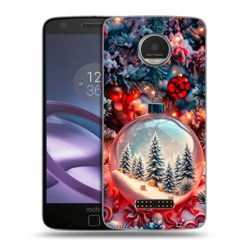 Пластиковый чехол на Lenovo Moto Z Play с принтом Новый год Пластиковый чехол на Lenovo Moto Z Play с принтом Новый год