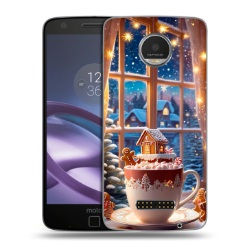 Пластиковый чехол на Lenovo Moto Z Play с принтом Новый год Пластиковый чехол на Lenovo Moto Z Play с принтом Новый год