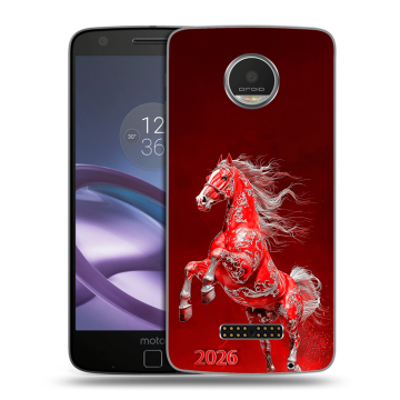 Пластиковый чехол на Lenovo Moto Z Play с принтом Новый год Пластиковый чехол на Lenovo Moto Z Play с принтом Новый год