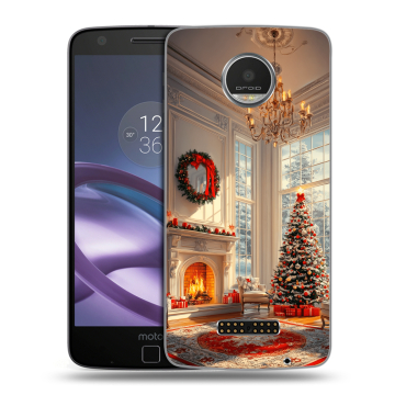 Пластиковый чехол на Lenovo Moto Z Play с принтом Новый год Пластиковый чехол на Lenovo Moto Z Play с принтом Новый год
