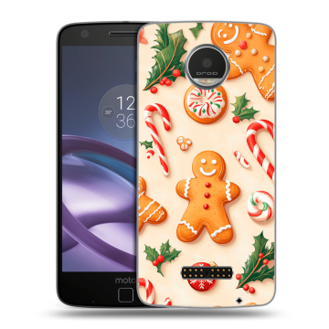 Пластиковый чехол на Lenovo Moto Z Play с принтом Новый год Пластиковый чехол на Lenovo Moto Z Play с принтом Новый год