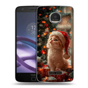 Пластиковый чехол на Lenovo Moto Z Play с принтом Новый год Пластиковый чехол на Lenovo Moto Z Play с принтом Новый год