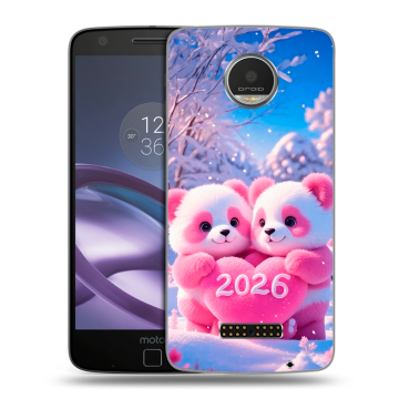 Пластиковый чехол на Lenovo Moto Z Play с принтом Новый год Пластиковый чехол на Lenovo Moto Z Play с принтом Новый год