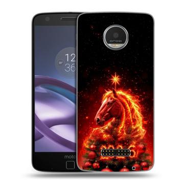 Пластиковый чехол на Lenovo Moto Z Play с принтом Новый год Пластиковый чехол на Lenovo Moto Z Play с принтом Новый год