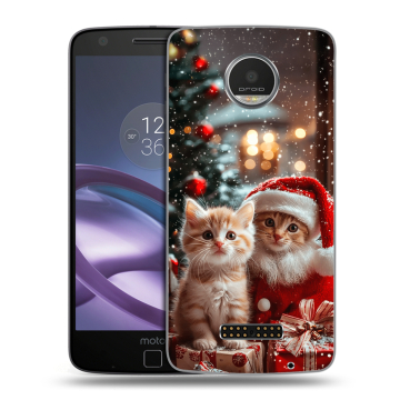 Пластиковый чехол на Lenovo Moto Z Play с принтом Новый год Пластиковый чехол на Lenovo Moto Z Play с принтом Новый год