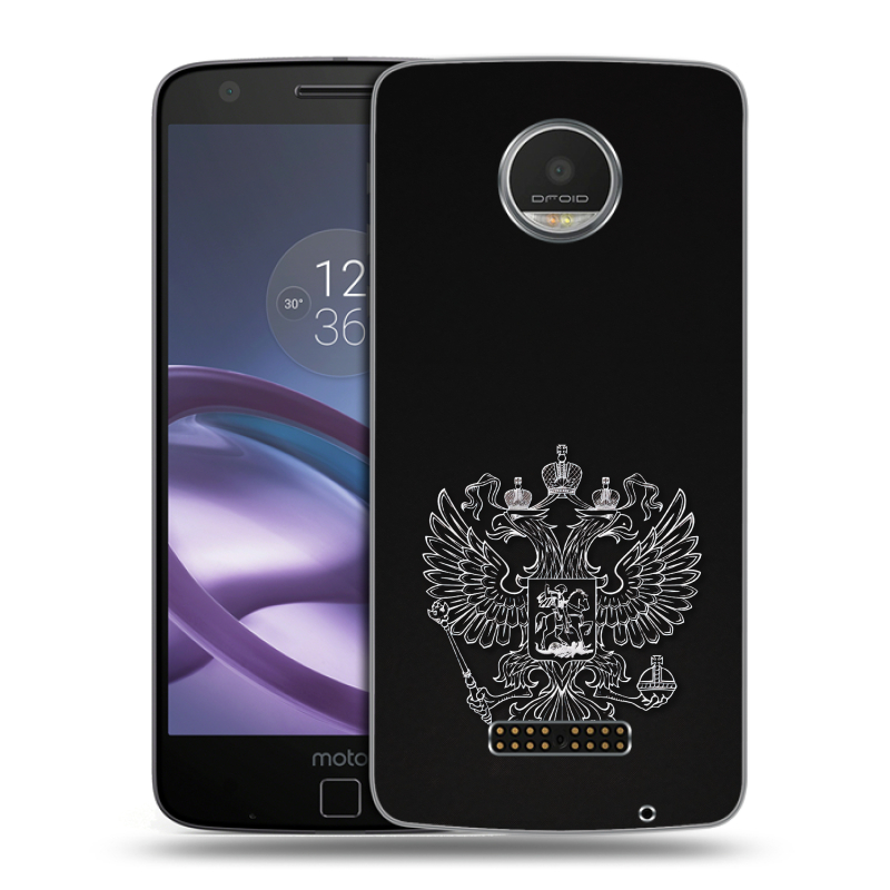 Пластиковый чехол на Lenovo Moto Z Play с принтом Герб России Пластиковый чехол на Lenovo Moto Z Play с принтом Герб России