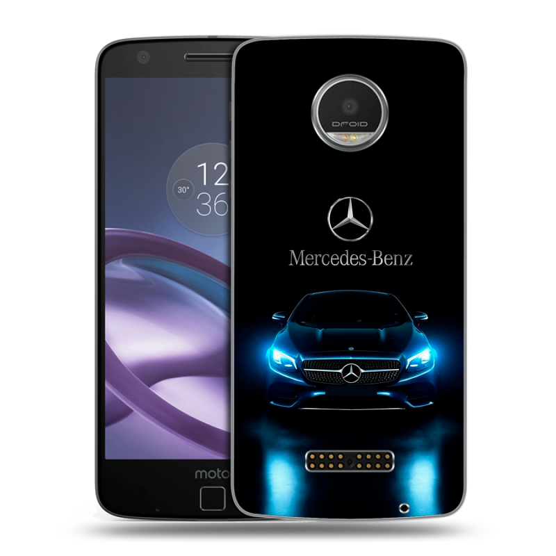 Пластиковый чехол на Lenovo Moto Z Play с принтом Mercedes Мерседес Пластиковый чехол на Lenovo Moto Z Play с принтом Mercedes Мерседес