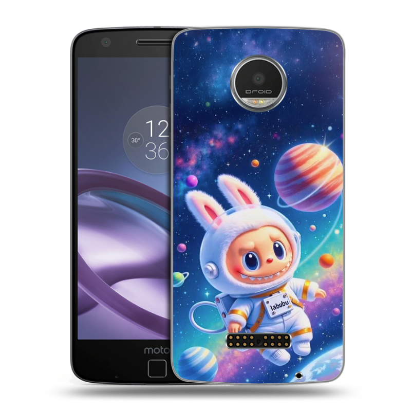 Пластиковый чехол на Lenovo Moto Z Play с принтом Labubu Лабубу Пластиковый чехол на Lenovo Moto Z Play с принтом Labubu Лабубу