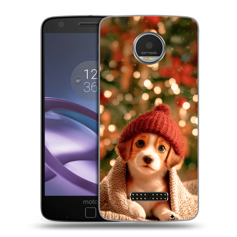 Пластиковый чехол на Lenovo Moto Z Play с принтом Новый год Пластиковый чехол на Lenovo Moto Z Play с принтом Новый год