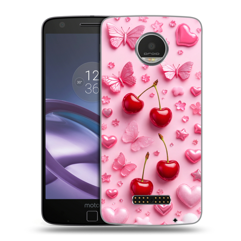 Пластиковый чехол на Lenovo Moto Z Play с принтом для девочек Пластиковый чехол на Lenovo Moto Z Play с принтом для девочек