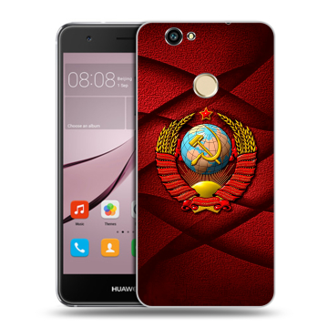 Силиконовый противоударный чехол на Huawei Nova с принтом Герб СССР Силиконовый противоударный чехол на Huawei Nova с принтом Герб СССР