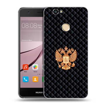 Силиконовый противоударный чехол на Huawei Nova с принтом Герб России принт Силиконовый противоударный чехол на Huawei Nova с принтом Герб России принт