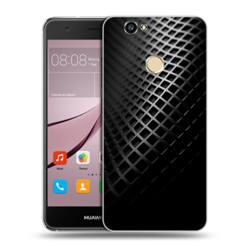 Силиконовый противоударный чехол на Huawei Nova с принтом Текстура металла Силиконовый противоударный чехол на Huawei Nova с принтом Текстура металла